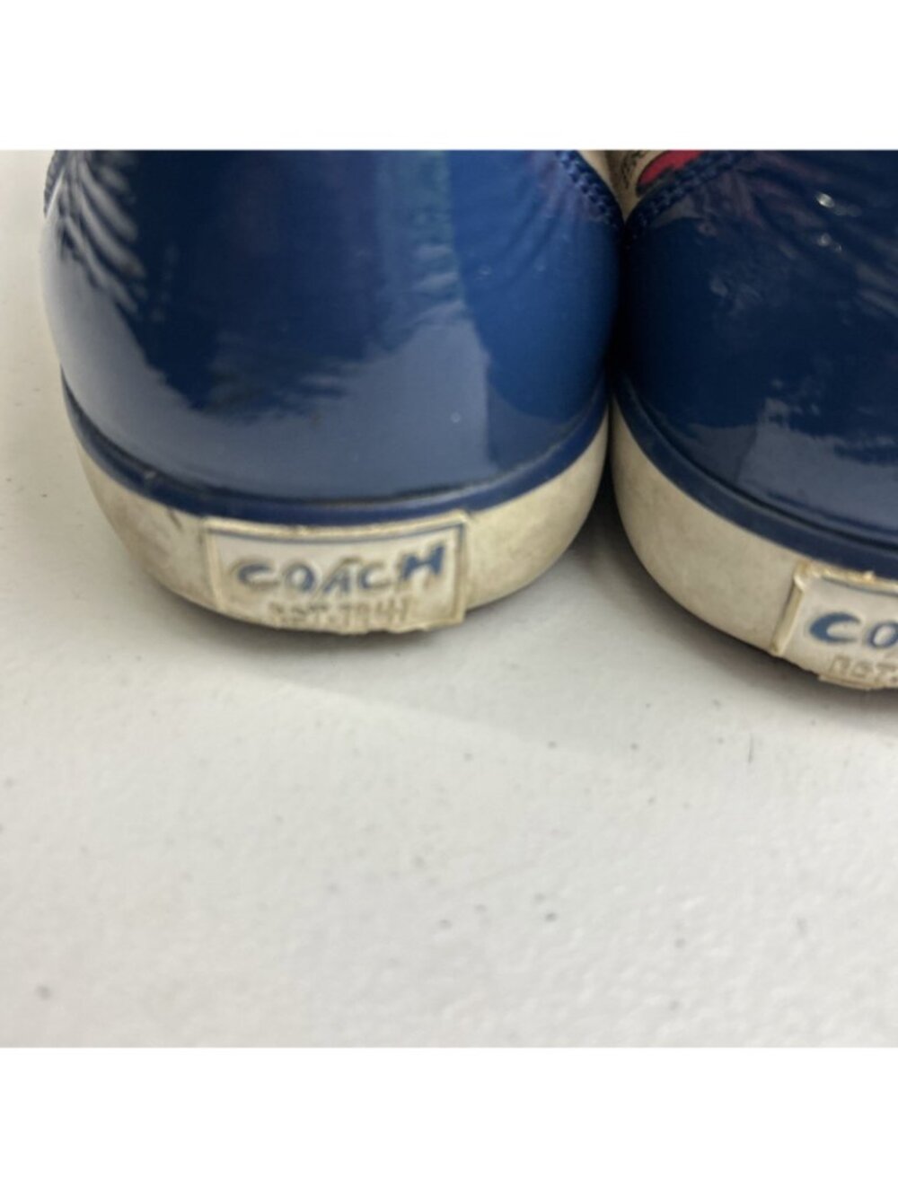 Coach Poppy Sneakers Graffiti Print Low Top Lace Up Casual Shoes 9.5B - Picture 10 of 12